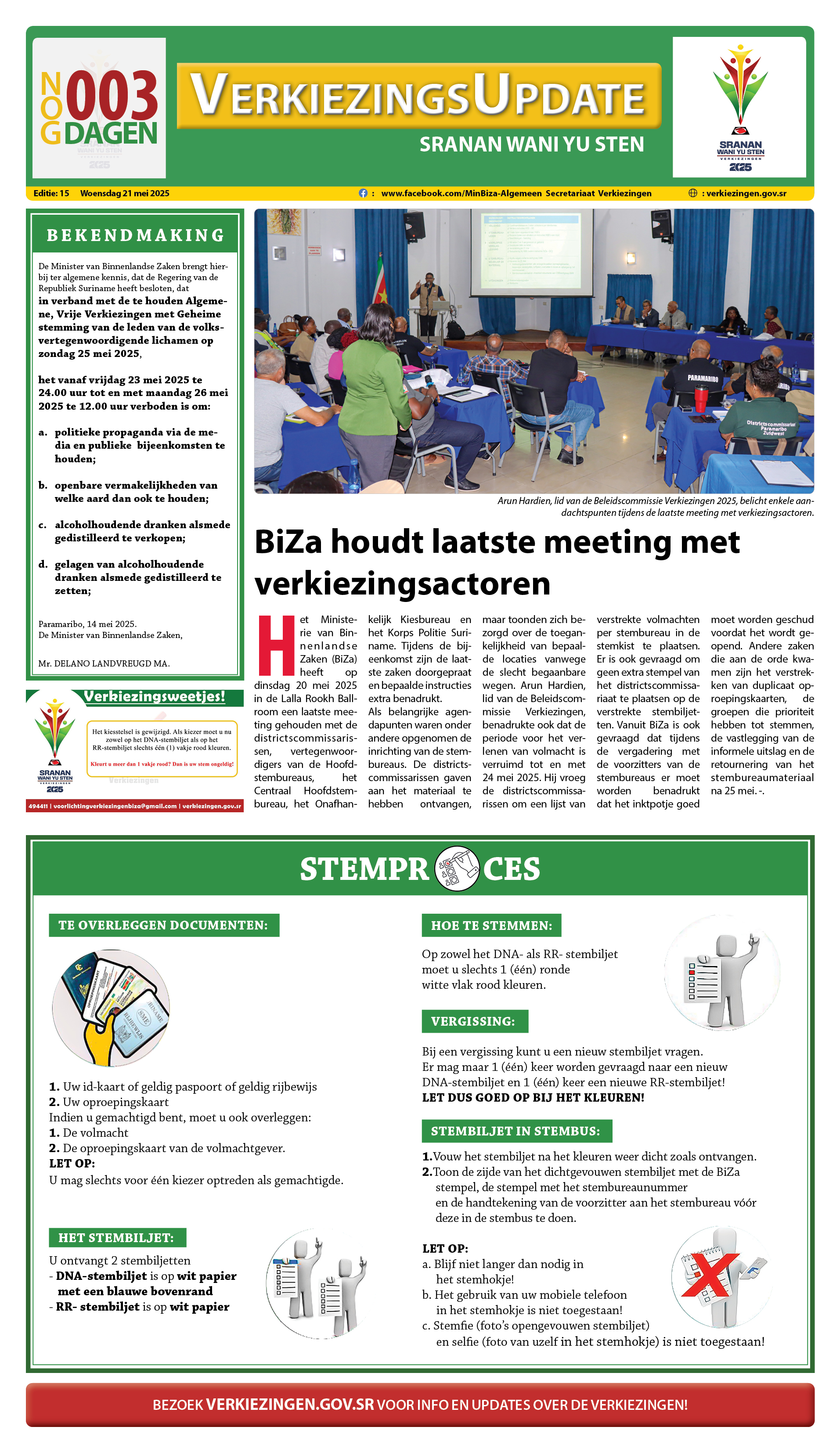 Verkiezingskrant 2025 editie 15